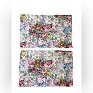 (2) VTG Ralph Lauren ALLISON Pillowcases vintage Cottagecore floral 90s EUC